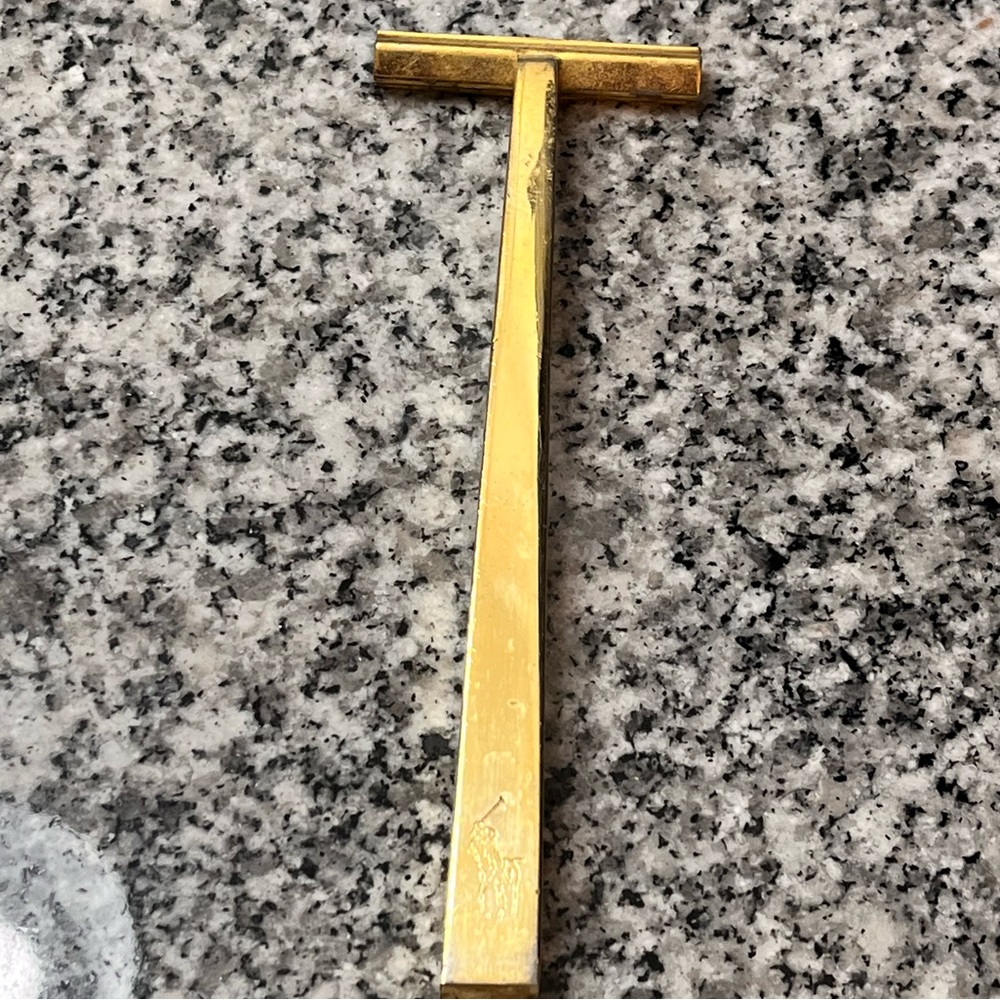 Polo Ralph Lauren Decorative Razor brass vintage